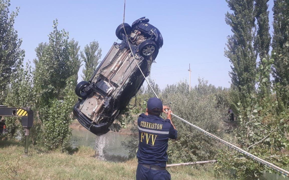 Namanganda «Kobalt» kanalga tushib ketdi, haydovchi voqea joyida vafot etdi