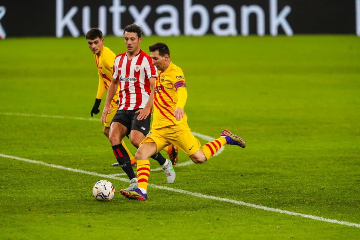 La Liga. «Barselona» qoldirilgan o‘yinda «Atletik»ni yengib 3-o‘ringa ko‘tarildi, Messidan dubl