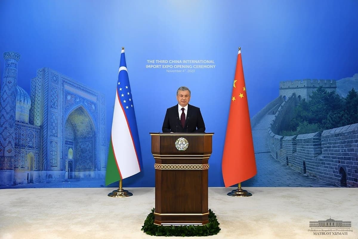 Shavkat Mirziyoyev Xitoydagi eng yirik ko‘rgazma ochilish marosimida nutq so‘zladi