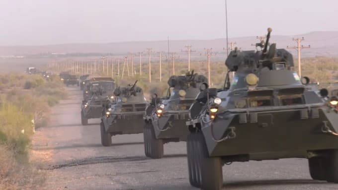 Ўзбекистон ҳарбийлари Россия ва Тожикистон билан машғулотларда қатнашади (видео)