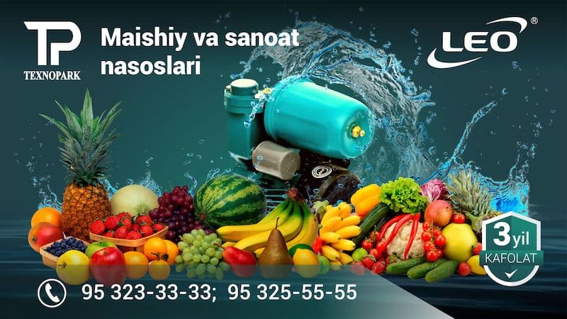 "LEO" suv nasoslar va texnologiyalar – energiya tejamkor va yuqori samarador!