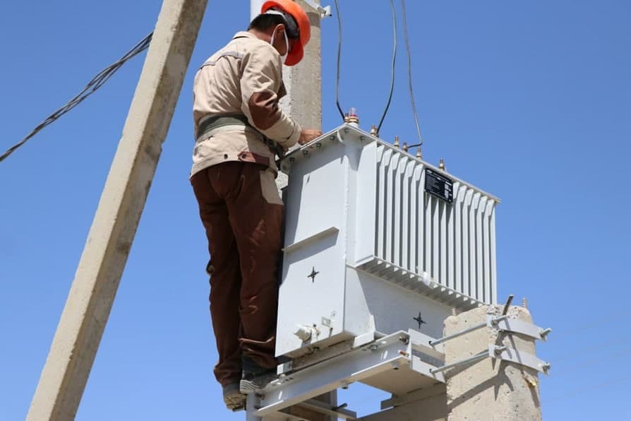 Sayxunobod tumanida 80,5 km elektr uzatish tarmog‘i va 28 dona yangi transformator o‘rnatildi