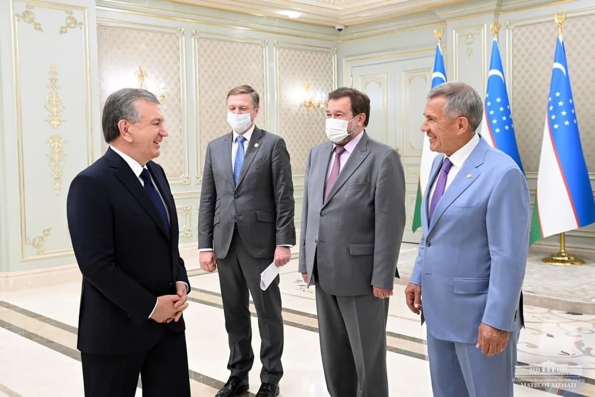 Shavkat Mirziyoyev Tatariston delegatsiyasini qabul qildi