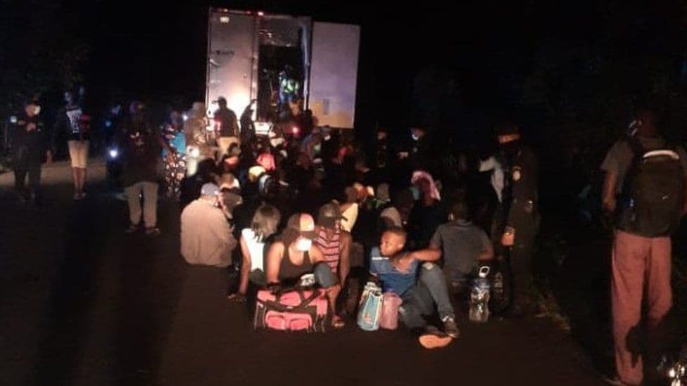 Gvatemalada konteyner ichida qoldirib ketilgan 126 migrant qutqarildi