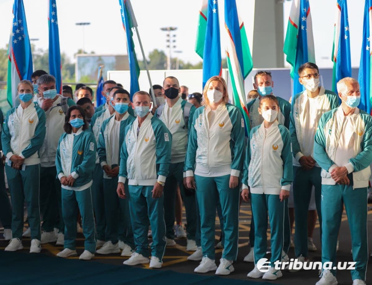 Olimpiya o‘yinlarida qatnashadigan O‘zbekiston delegatsiyasi Tokioga yo‘l oldi
