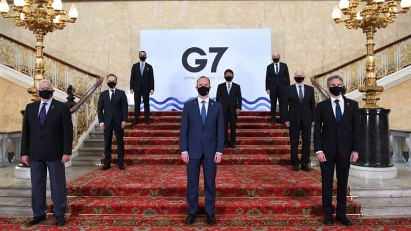 «Katta yettilik» davlatlari Rossiya va Xitoy agressiyasiga qarshi birgalikda kurashishni muhokama qildi