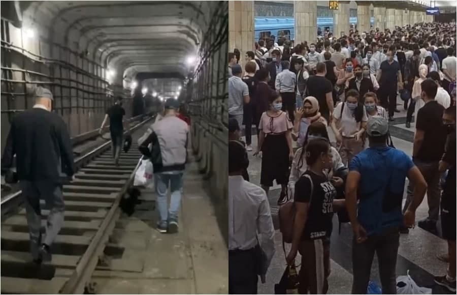 Metropoliten: Mashinist tokopriyomnikda uchqun chiqayotganini ko‘rgani uchun poyezdni to‘xtatgan