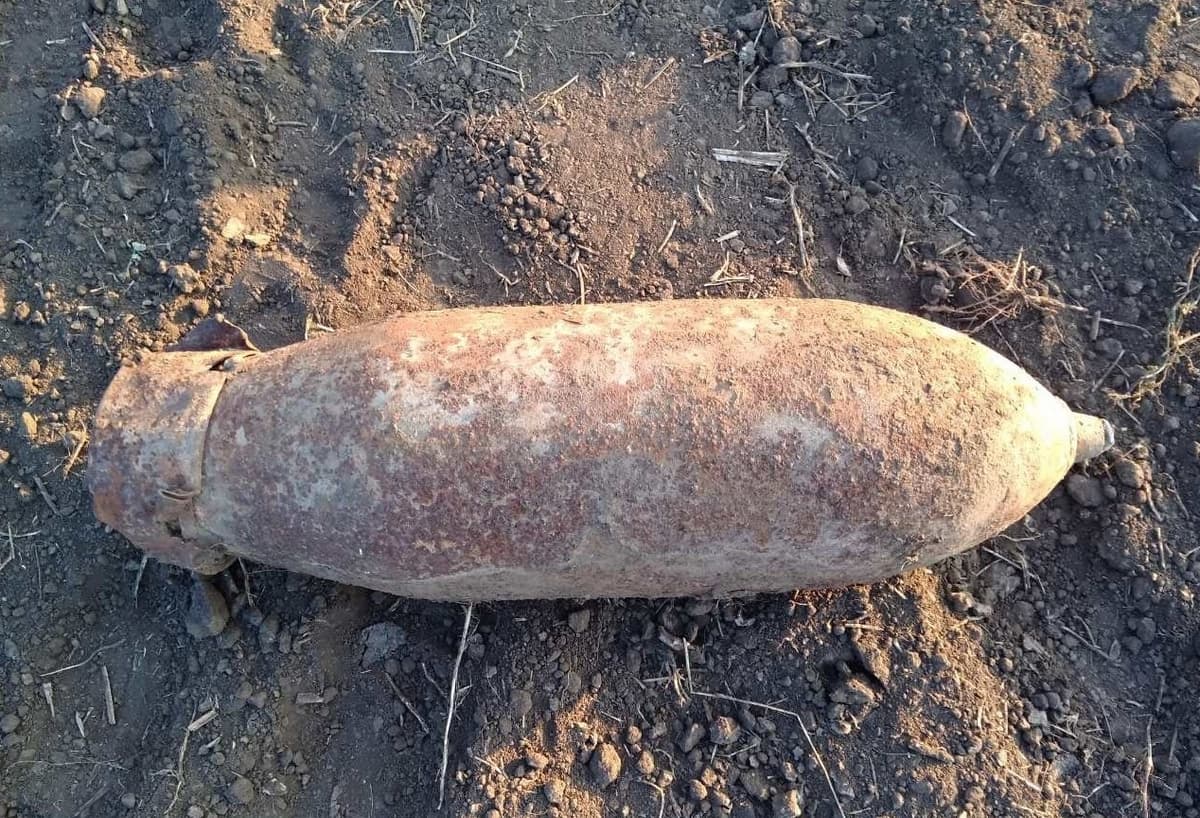 Foto: Namanganda 6 dona aviatsiya bombasi topildi