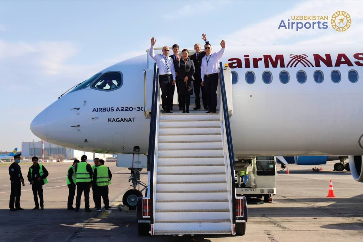 Air Manas Toshkentga parvozlarni qayta tikladi