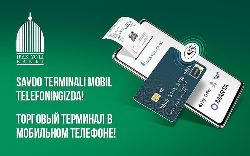 SoftPOS мобил терминал хизмати: тўловларни смартфоннинг ўзидан қабул қилинг