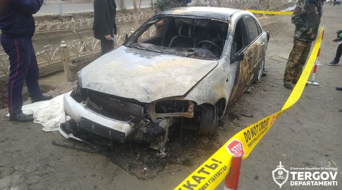 Buxoroda kabutar bo‘yicha mojaro oqibatida Lacetti yoqib yuborildi