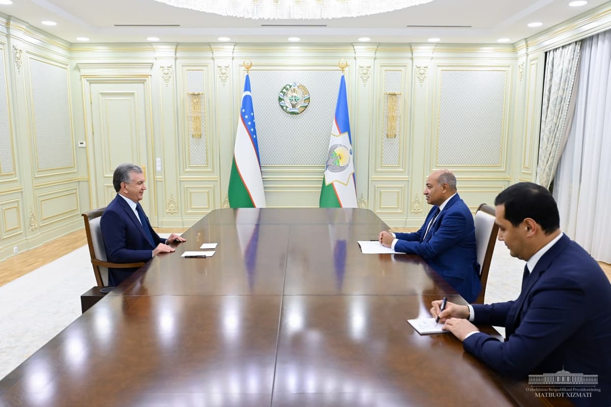 Shavkat Mirziyoyev Suma Chakrabartini qabul qildi