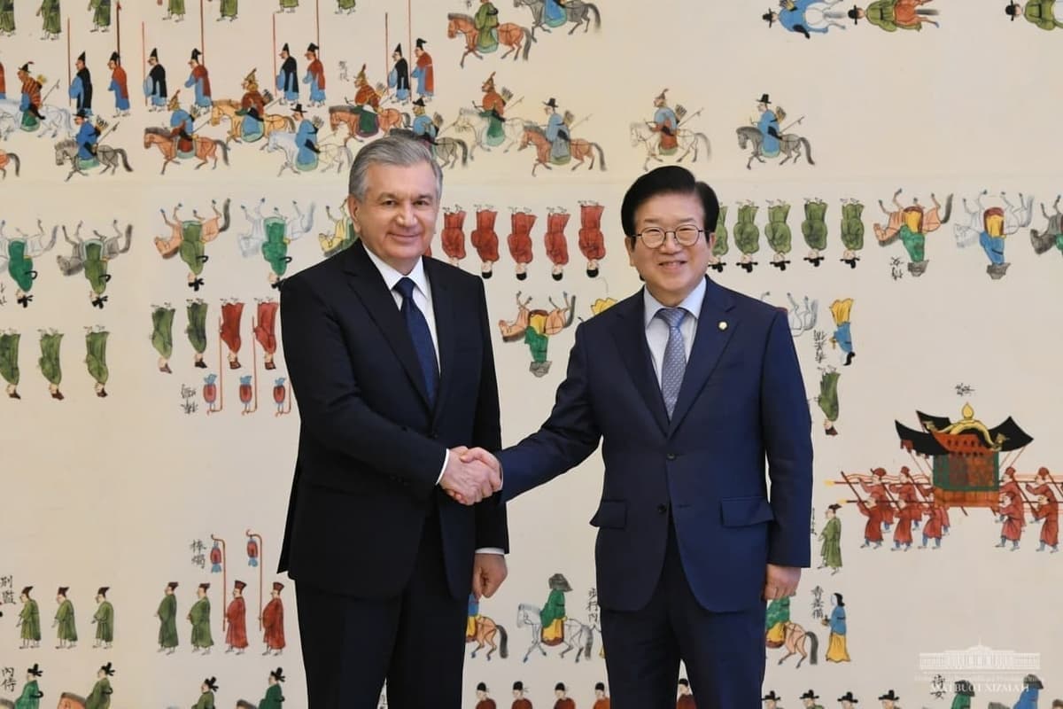 Shavkat Mirziyoyev Koreya Respublikasi parlamenti spikeri bilan uchrashdi