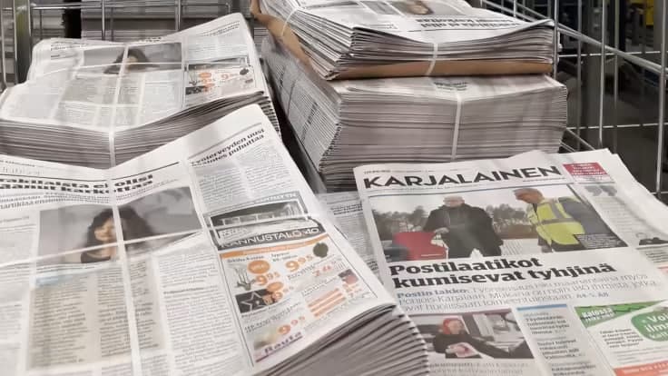 Finlandiyada qog‘oz tanqisligi sababli gazetalar chop etilishi to‘xtashi mumkinligi ma’lum qilindi