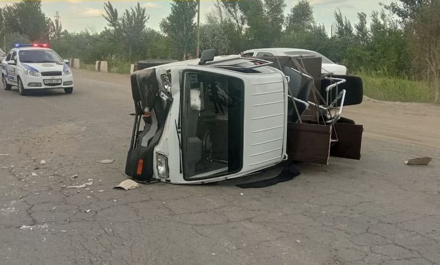 Qoraqalpog‘istonda Lacetti Labo’ni ag‘darib yubordi