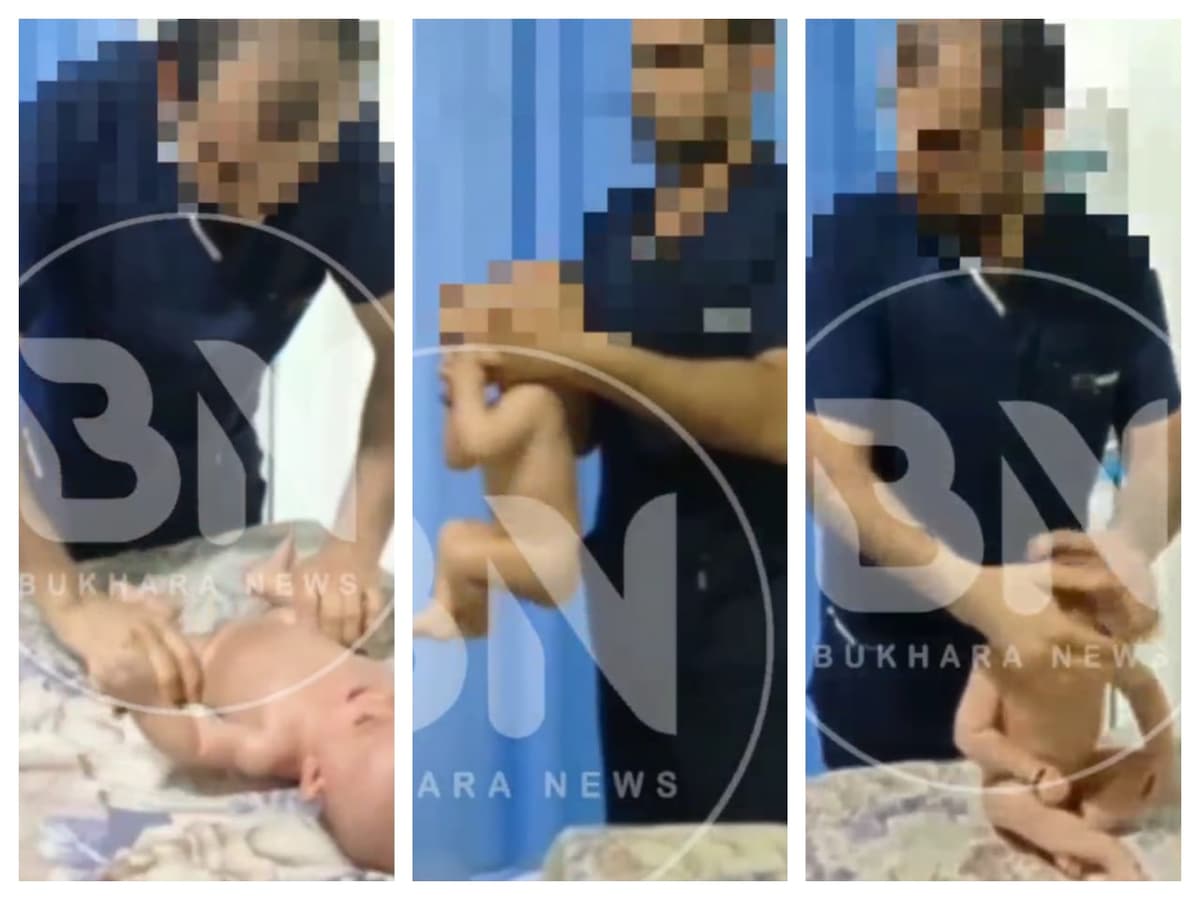 Buxoroda ham chaqaloq qiynoqqa solinib massaj qilingani videosi tarqaldi