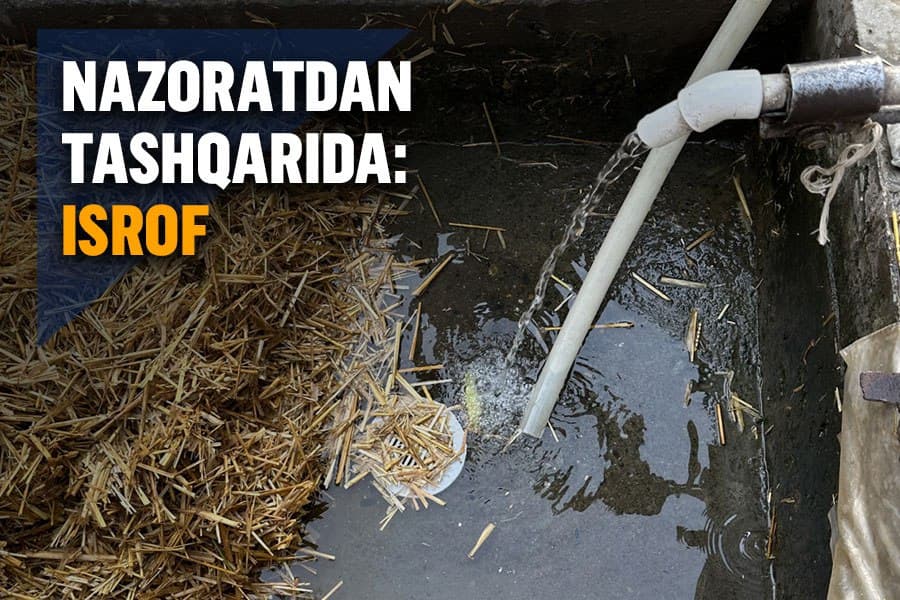 Isrof bo‘layotgan suv yoxud qahatdan qo‘rqmaydigan qahatliklar