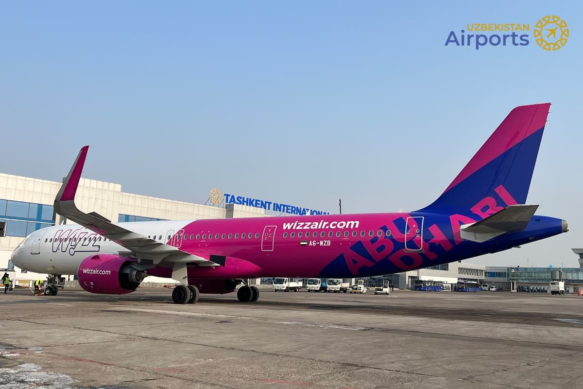 WizzAir ilk bor Toshkentga parvozlarni yo‘lga qo‘ydi
