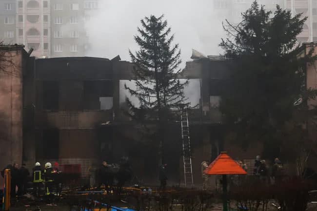 Brovarida vertolyot quladi. Qurbonlar ko‘p, ular orasida Ukraina ichki ishlar vaziri ham bor