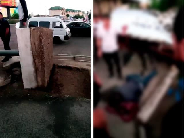 Namanganda qulab tushgan reklama banneri bir odamni jarohatladi. Holat prokuratura tomonidan tekshirilmoqda
