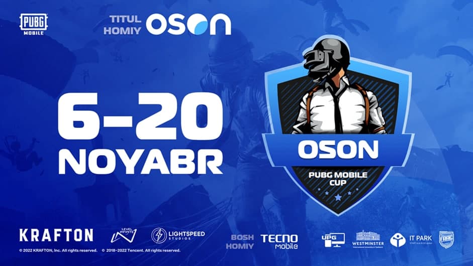 OSON PUBG MOBILE CUP turniriga 300 dan ortiq jamoalar ro‘yxatdan o‘tdi