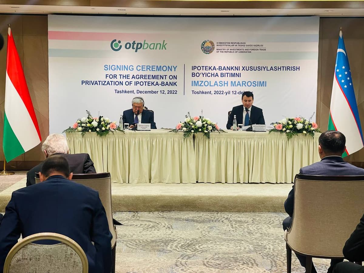 Vengriya banki “Ipotekabank”ni sotib olmoqda