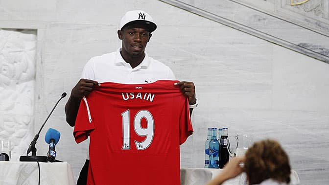 Useyn Bolt “Manchester Yunayted” safida “Barselona”ga qarshi o‘ynaydi