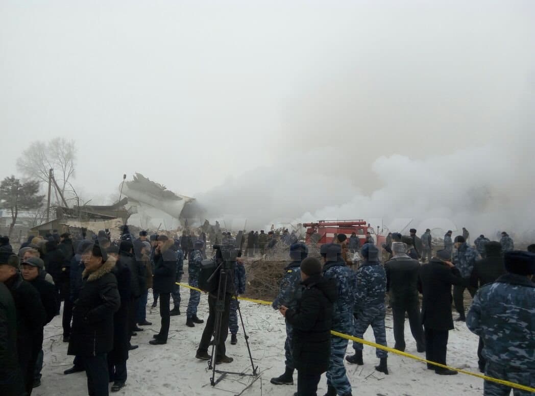 Bishkekdagi aviahalokat: qurbonlar 35 nafarga yetdi (foto, video)