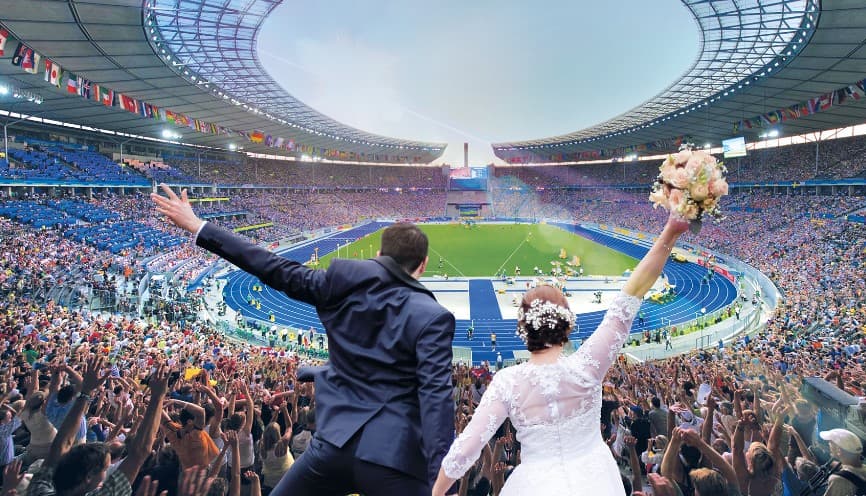 Berlindagi Olimpiya stadionida aqlbovar qilmas nikoh to‘yi o‘tkazish imkoniyati taqdim qilinadi