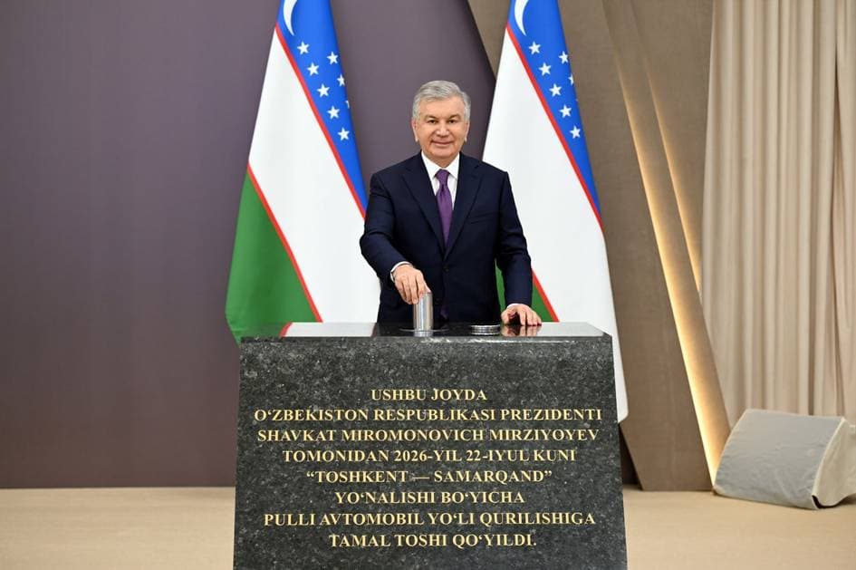 Toshkent va Samarqandni bog‘lovchi yangi yo‘l qurilishi boshlandi