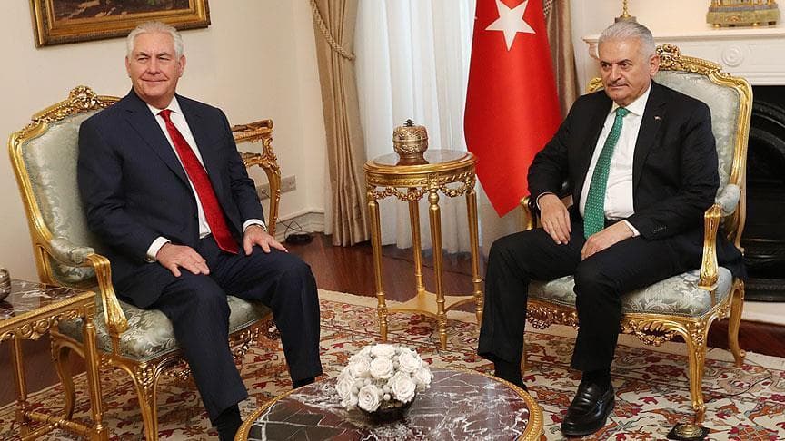 Tillerson Yildirim bilan IShIDga qarshi kurash masalasini muhokama qildi