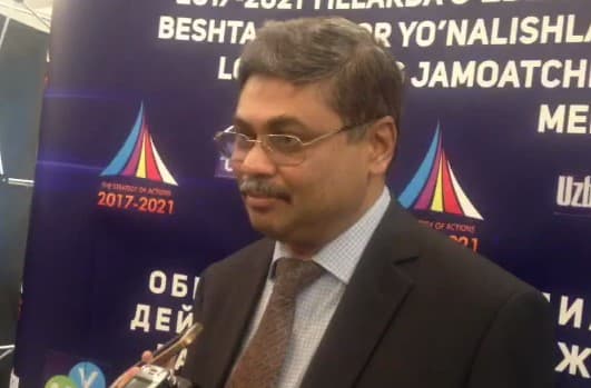Hindiston elchisi: "Hukumatning yaqin 5 yil ichidagi maqsadlarni xalq bilan ochiq muhokama qilishi quvonarli holat"