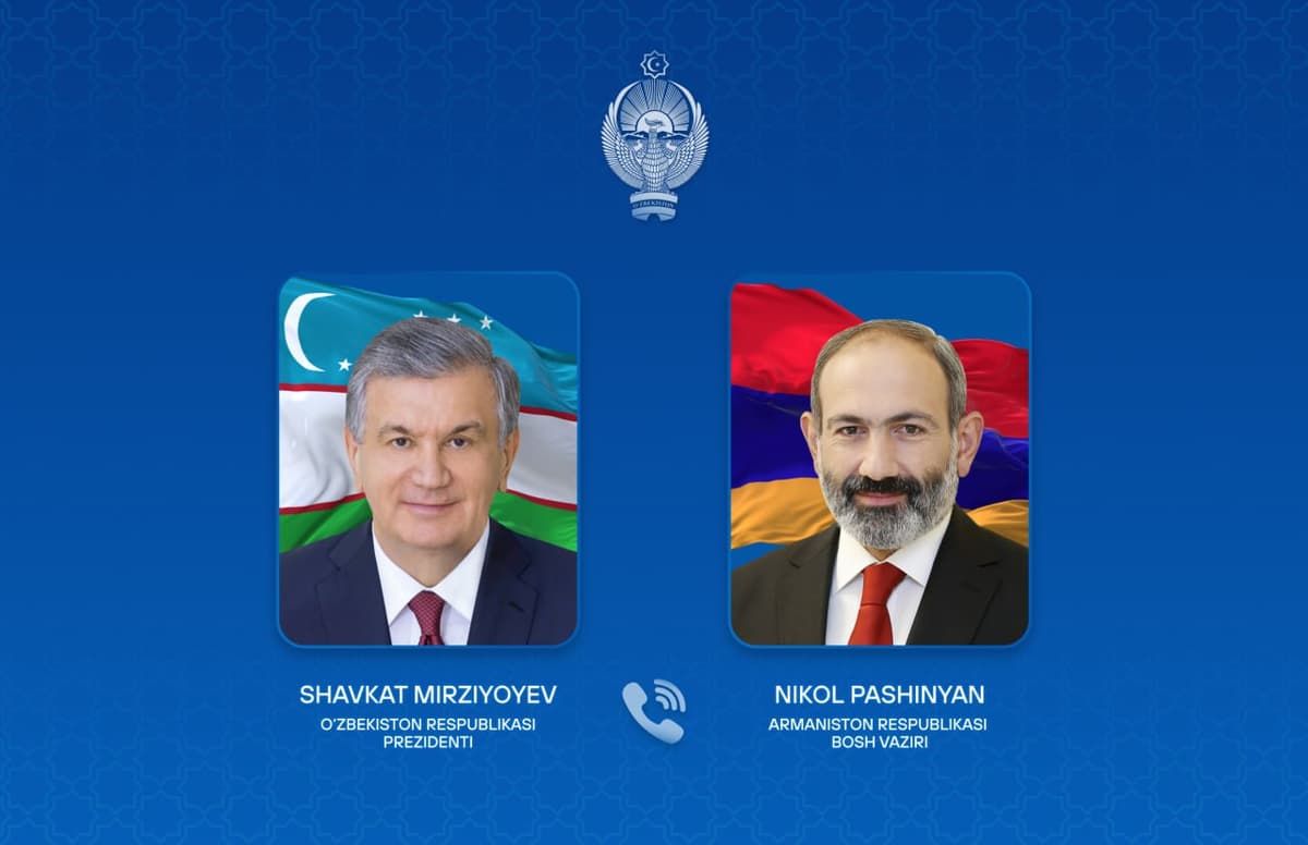 President Mirziyoyev, Prime Minister Pashinyan discuss trade and regional ties