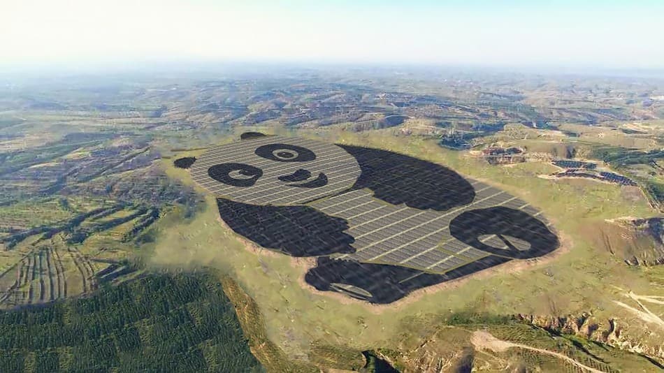 Xitoyda panda ko‘rinishidagi quyosh elektrostansiyasi qurildi