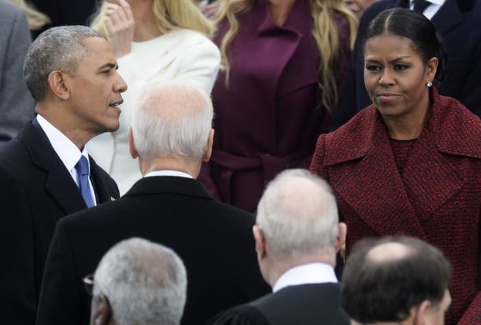 Mishel Obama Trampning inauguratsiyasida "qovog‘i soliq" holda bo‘lganiga izoh berdi