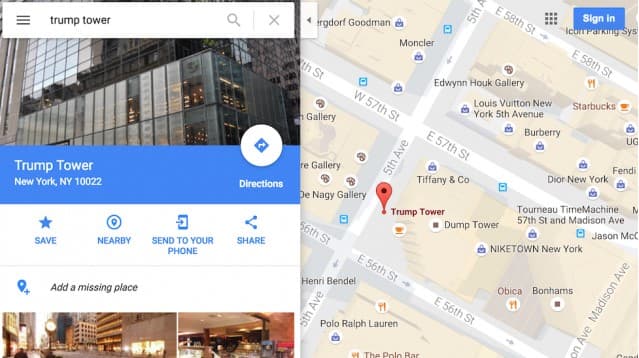 Google Maps sababli Tramp minorasi "chiqindixona"ga aylandi
