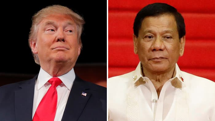Tramp Duterteni Oq uyga taklif qilgani uchun tanqid qilindi