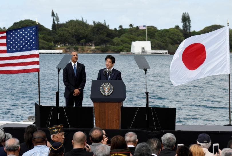 Abe: Yaponiya va AQSh ittifoqi yarashuv kuchini namoyish qiladi