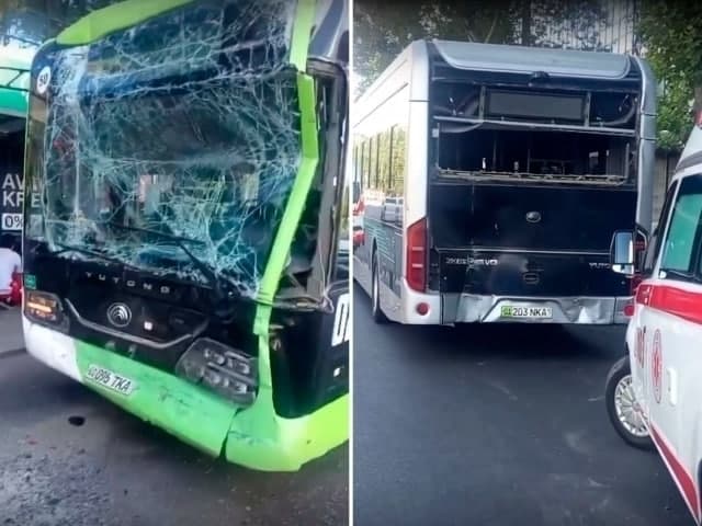 Toshkentda ikki avtobus ishtirokida YTH sodir bo‘ldi