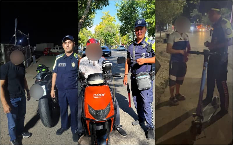 Toshkentda skuter va moped haydovchilari bo‘yicha reyd o‘tkazildi