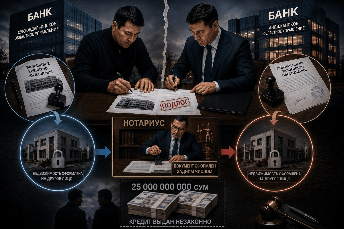 В Сурхандарье выявлена схема мошенничества на 25 млрд сумов