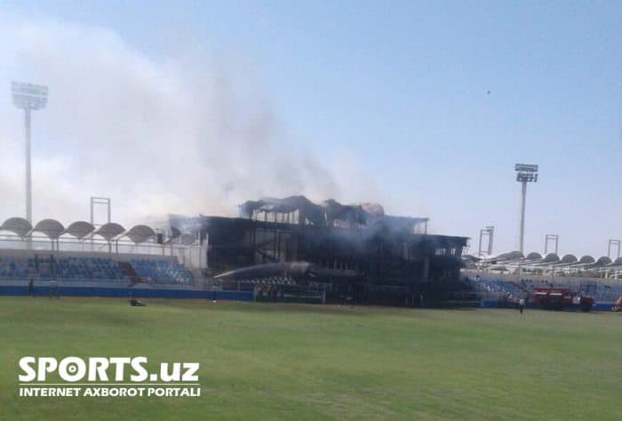 Stadioni yonib ketgani tufayli «Mash'al» o‘z uchrashuvlarini Muborakda o‘tkaza olmaydi
