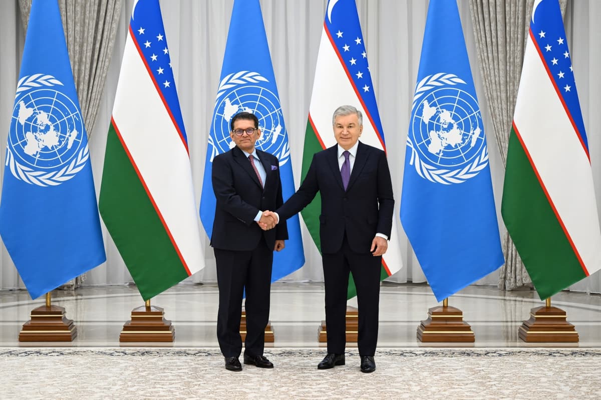 Shavkat Mirziyoyev meets UN General Assembly President Khalilur Rahman
