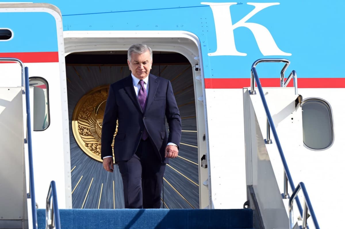 Shavkat Mirziyoyev Qozog‘istonga yetib bordi
