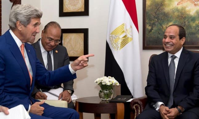 Misr yetakchisi As-Sisiyning tansoqchisi Jon Kerrini tintuv qildi
