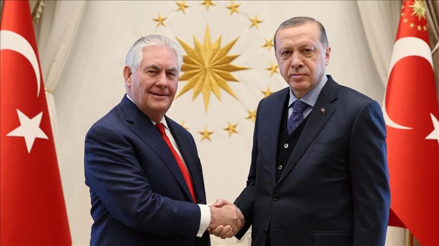 Erdo‘g‘an Tillerson bilan IShID va Gulen masalasini muhokama qildi