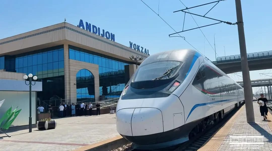 Новый скоростной поезд совершил тестовый рейс в Андижан