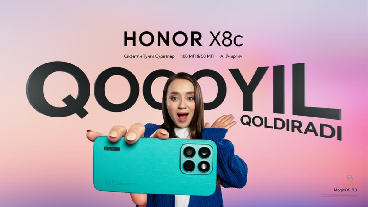 HONOR zamonaviy va kuchli HONOR X8c smartfonini taqdim etdi