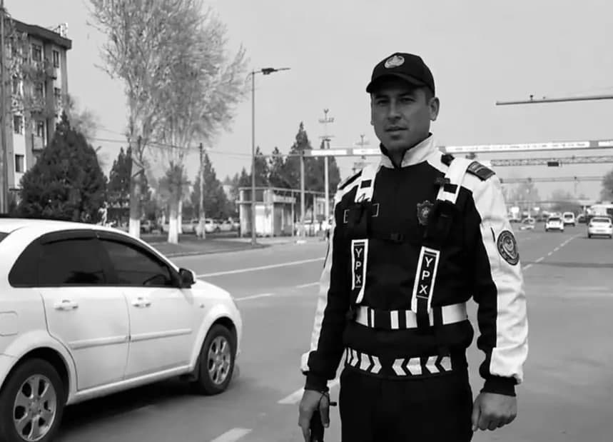 В Фергане сотрудник ДПС погиб после наезда автомобиля