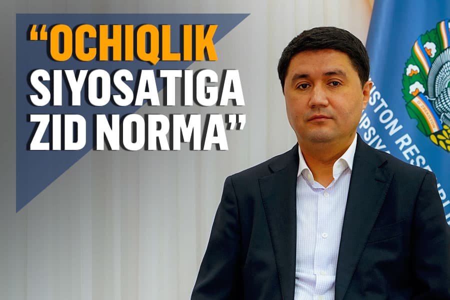 “Bu ochiqlik siyosatiga zid” - Akmal Burhonov IIV xodimlari tasvirlarini tarqatishga doir loyiha haqida